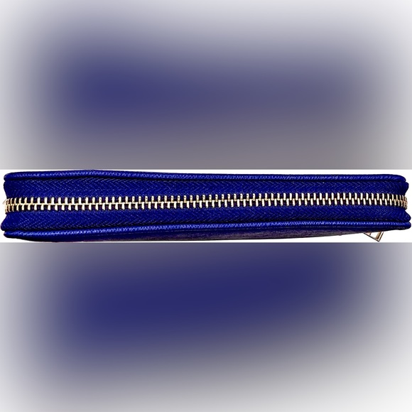 Beautiful Kate Spade ♠️ Cameron Street Stacy Bifold Wallet Dark Blue, Excel Cond - Picture 6 of 12